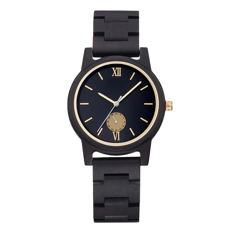 Ventiege Roman Dial Wooden Watch