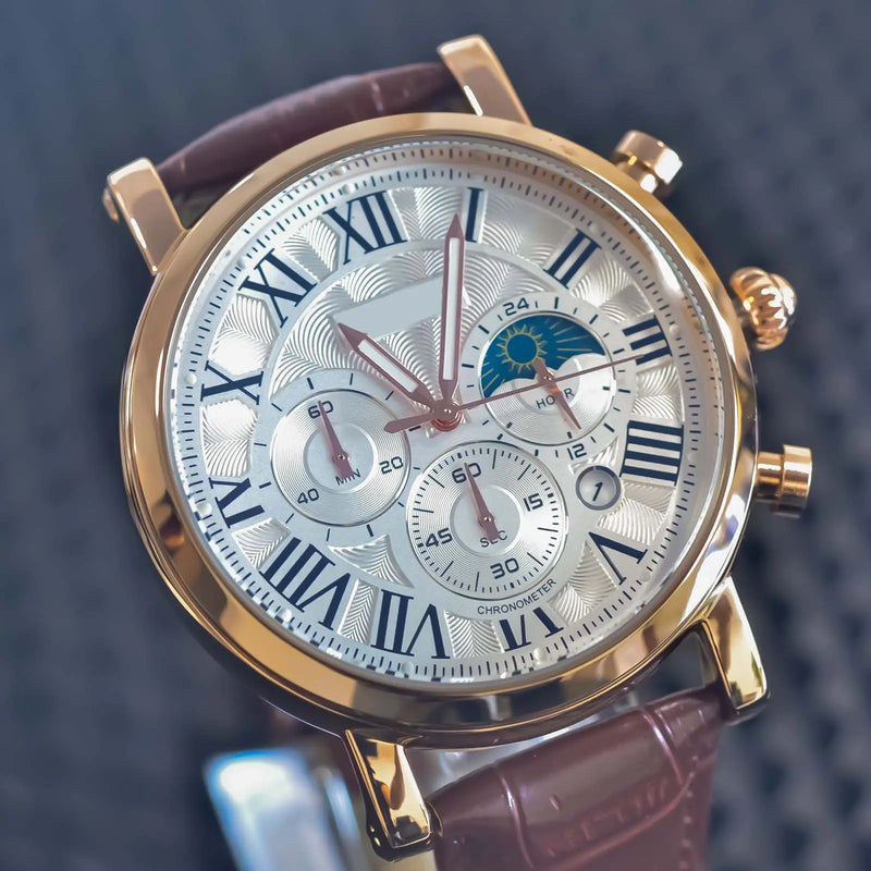 Ventiege Roman Dial Croc Watch